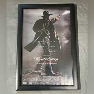 WYATT EARP 1994 Framed Reproduction Movie Poster 18 x 12 Costner, Quaid, Hackman